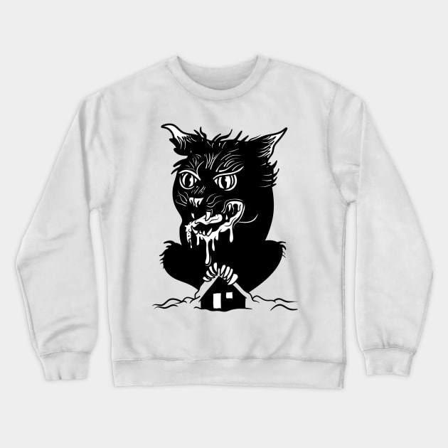 Jólakötturinn Crewneck Sweatshirt by HamsterOver